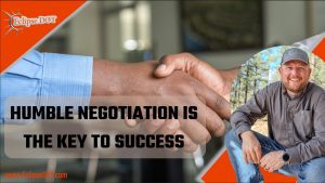 Illustration representing the power of humble negotiation for achieving success in business and beyond.