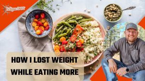 A nutritious meal with fresh vegetables, lean protein, and whole grains is the key to losing weight while enjoying more food.
