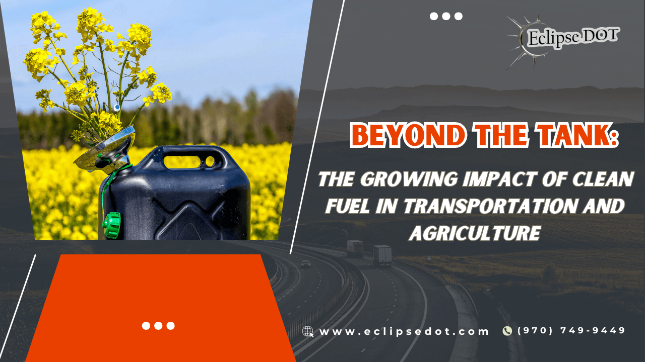 Canola flowers in a fuel canister funnel, symbolizing biodiesel.