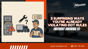 Driver confused over DOT files, truck, and logbook icons