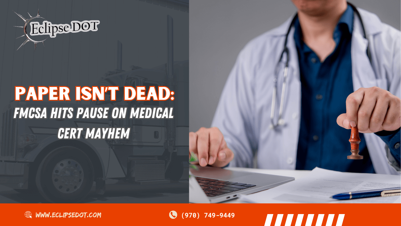 DOT medical card for CDL drivers