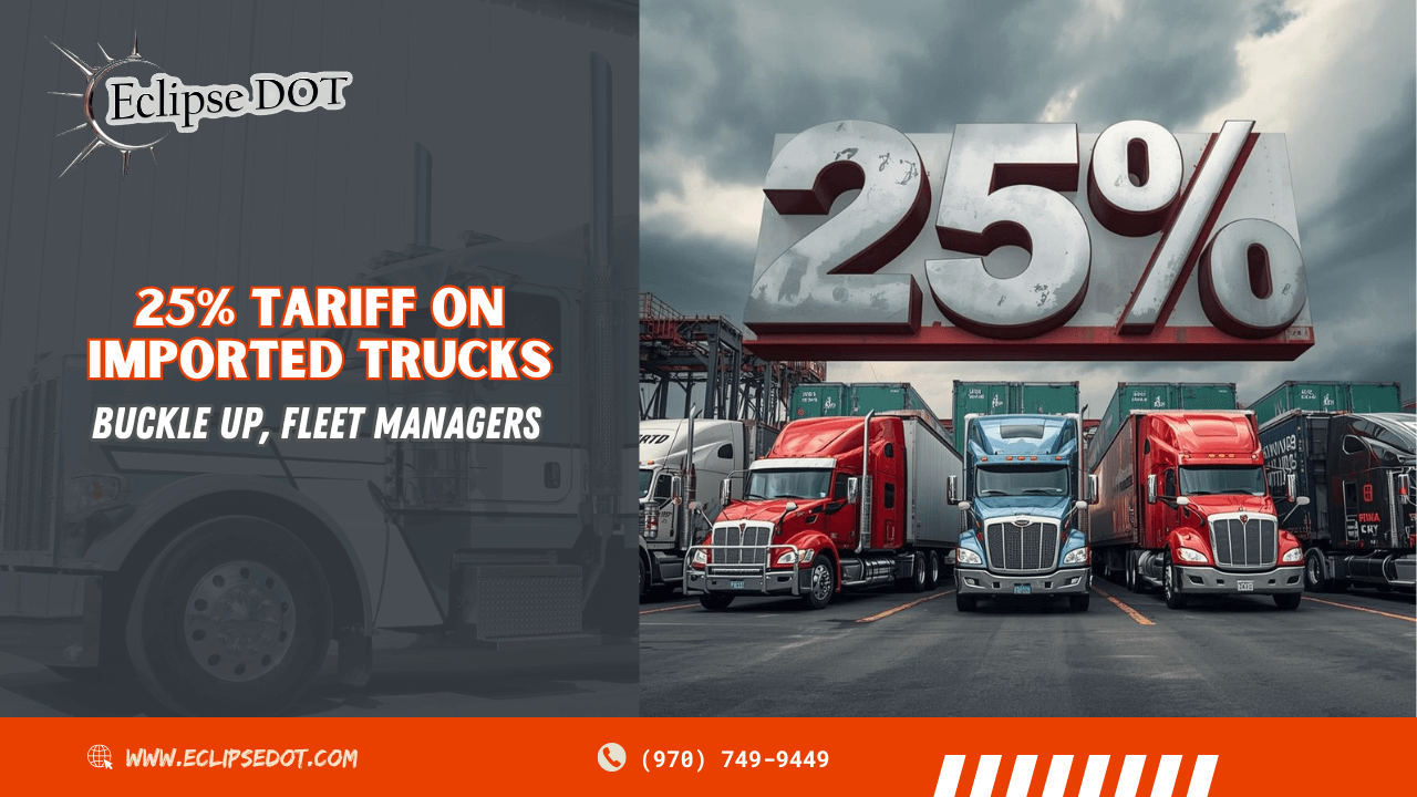 Imported and American-made trucks facing 25% tariff.