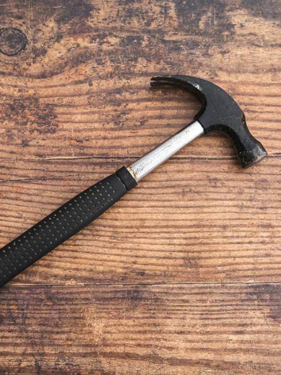 hammer on the table